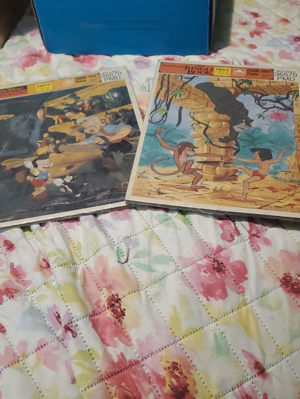 Vintage Disney The Jungle Book & Pinocchio Kids Jigsaw Puzzles         2 Puzzles